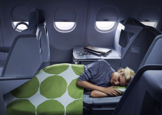 Finnair business_woman sleeping 02 Low